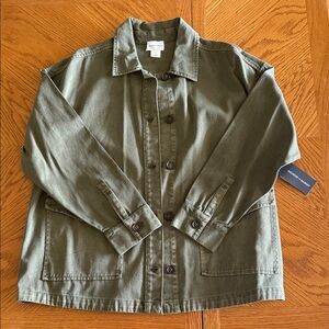 Melrose and Market Olive Green Overshirt